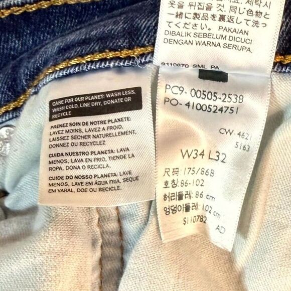 Levi Strauss & Co. 505 Denim Jeans Mens Size W34 L32 - Picture 2 of 11